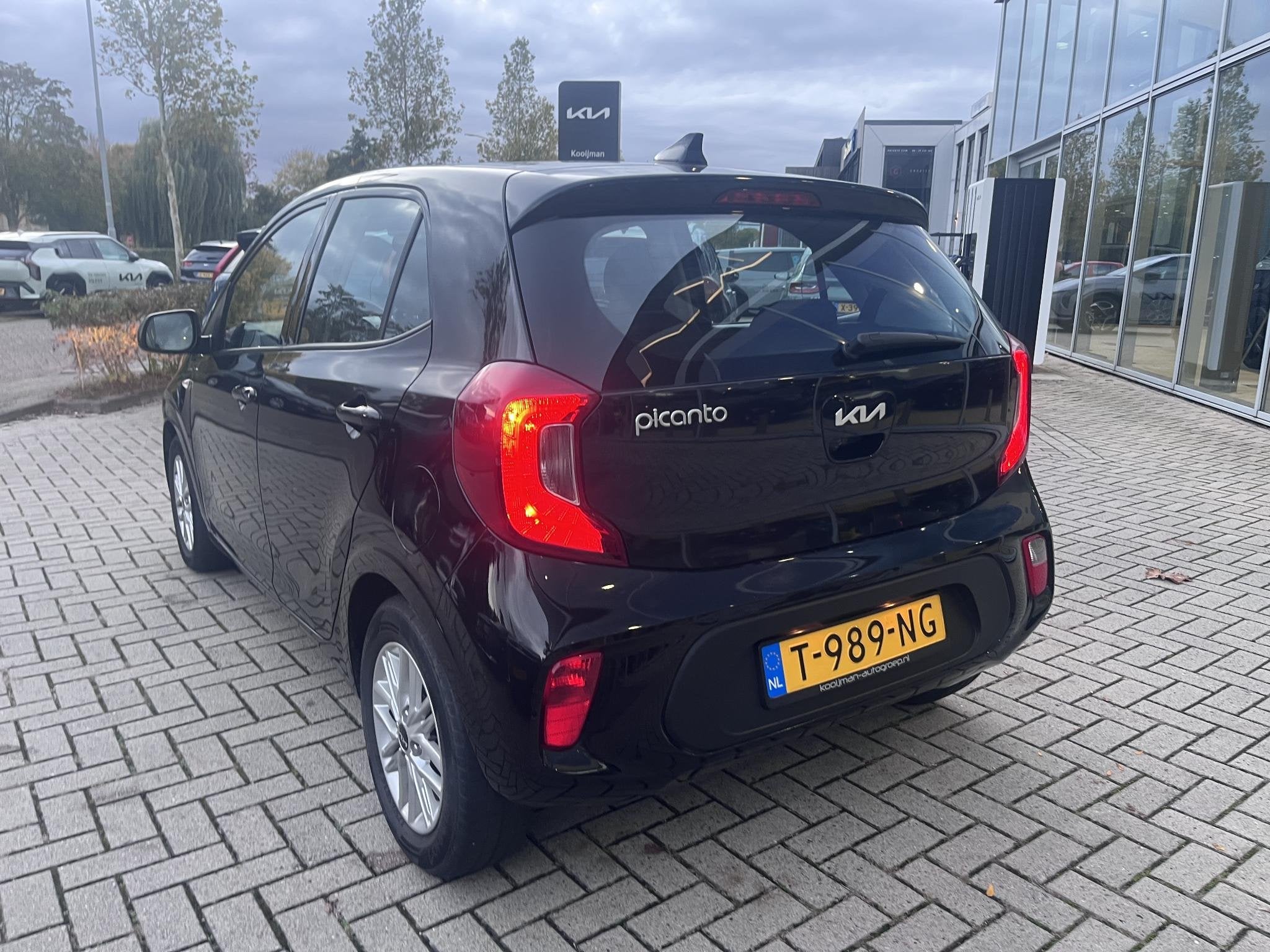Kia Picanto 1.0 DPi DynamicLine cruise control,LM velgen,Nie, Auto's, Stof, Gebruikt, 4 stoelen, Zwart