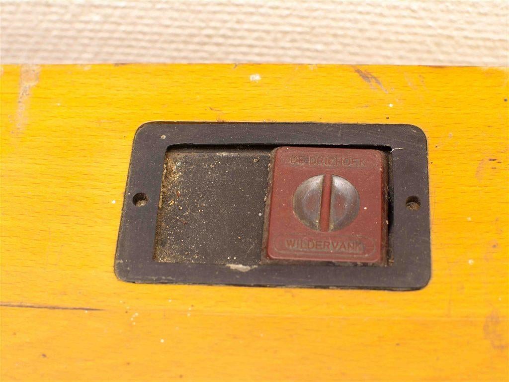 Vintage dubbele lessenaar /school bureau 38327, Ophalen of Verzenden, Gebruikt