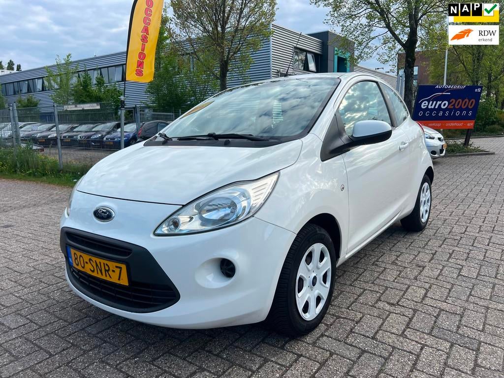 Ford Ka 1.2 Cool & Sound - Airco - Nette staat - Nieuwe Apk, Voorwielaandrijving, Euro 5, Gebruikt, 4 cilinders