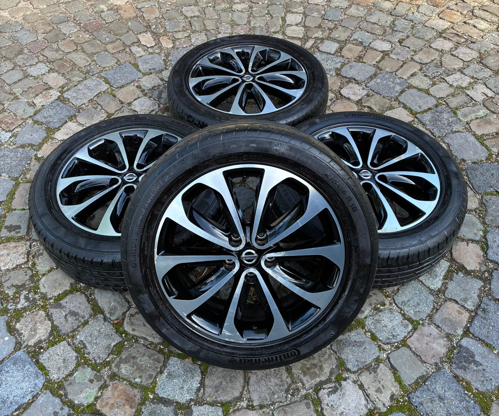 Nissan Qashqai 18 inch 5x114.3 CONTINENTAL +5mm ORIGINEEL, Auto-onderdelen, 18 inch, Banden en Velgen, Zomerbanden, Ophalen
