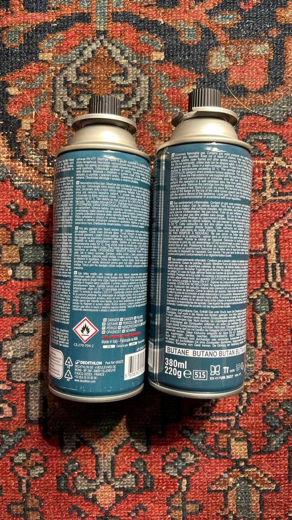 2 Butane gas flessen campinggas, Caravans en Kamperen, Kampeeraccessoires, Ophalen of Verzenden