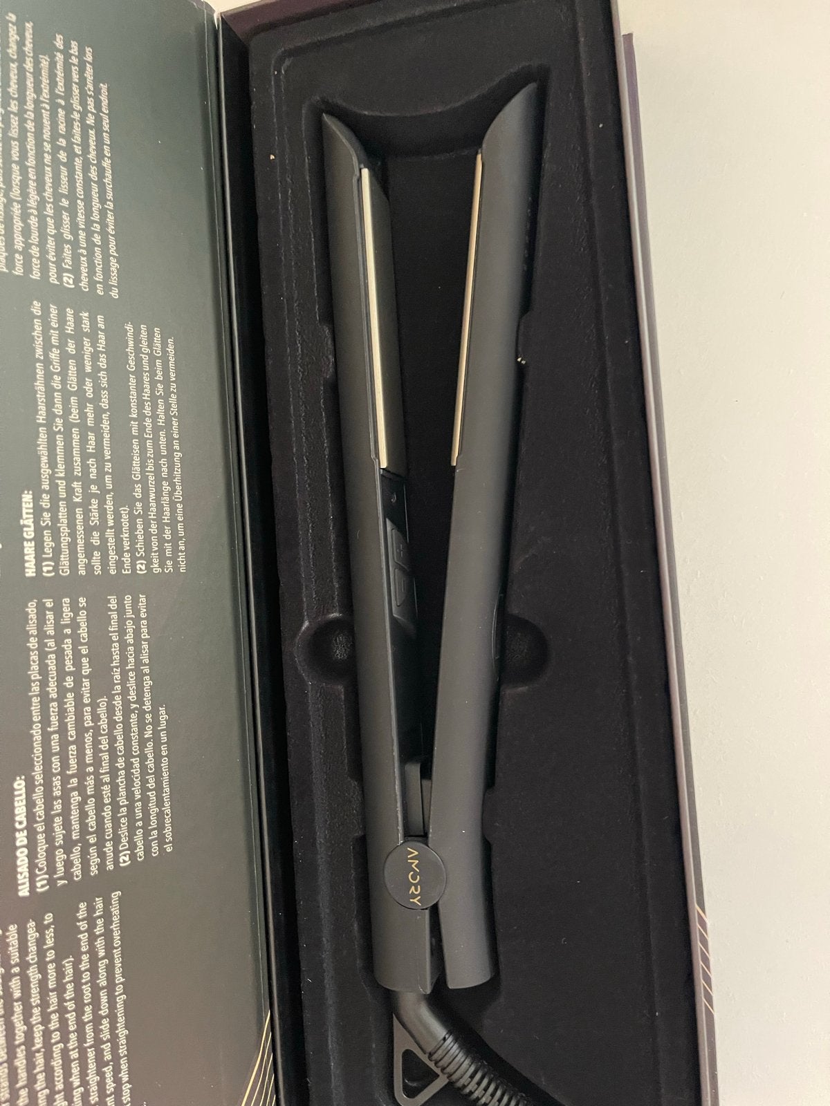 Amory London Titanium Haarstijltang - Nieuw in doos, Ophalen of Verzenden, Nieuw, Krultang of Stijltang