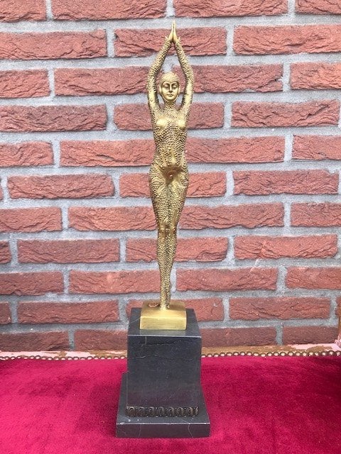 indrukwekkend bronzen beeld, STARFISH, Antiek en Kunst, Kunst | Beelden en Houtsnijwerken, Brons, Beeld, Vrouw, Gemerkt