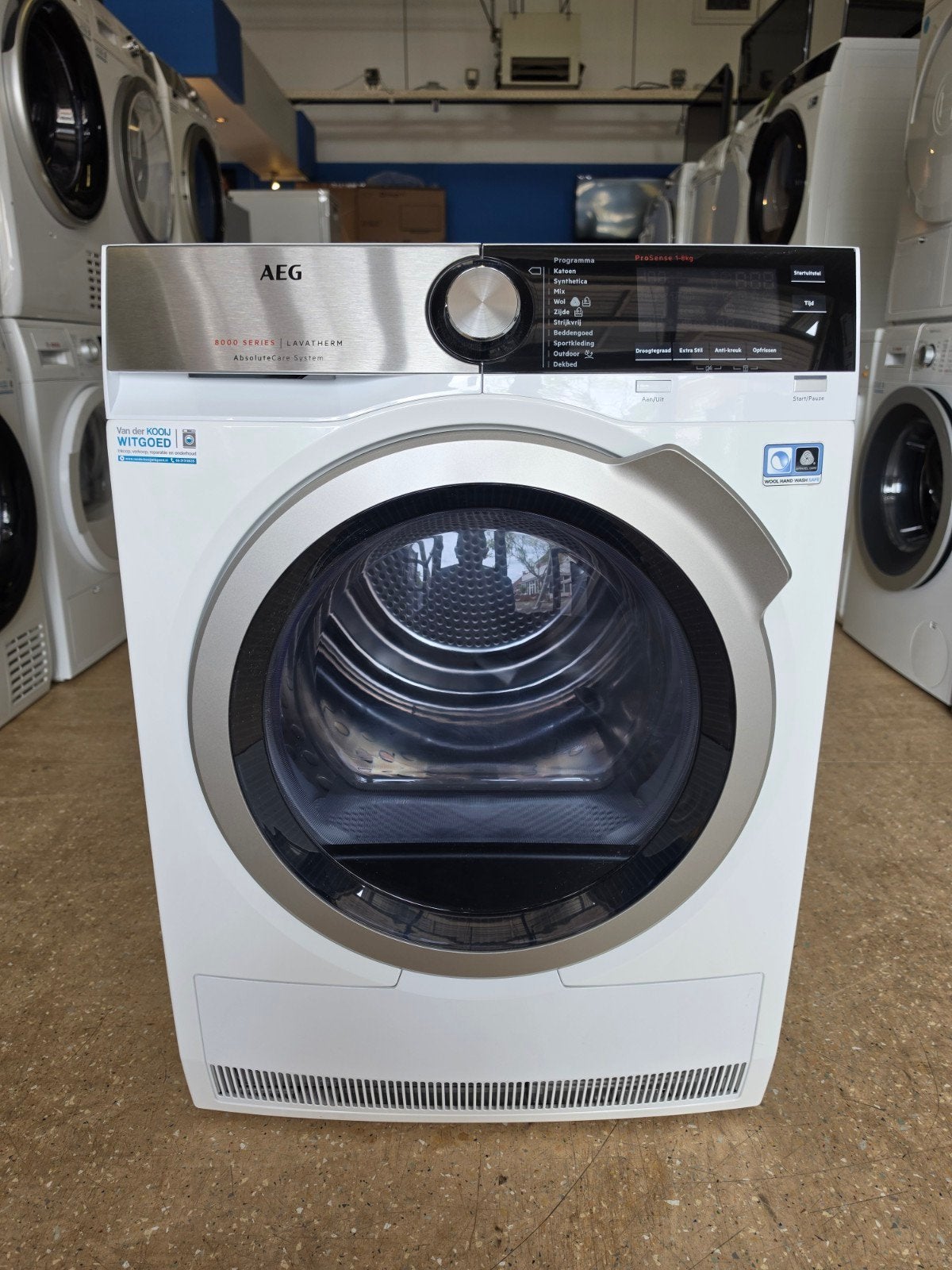 AEG 8000 Series warmtepompdroger | 8 kilo | Gratis thuis 🚚✅, Jirnsum, Overige typen, 8 tot 10 kg, Zo goed als nieuw