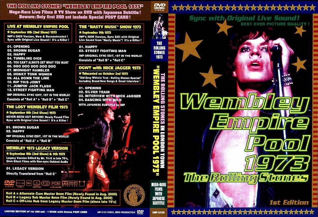 The rolling stones, recorded live wembley empire pool 1973, Alle leeftijden, Verzenden, Nieuw in verpakking, Concert