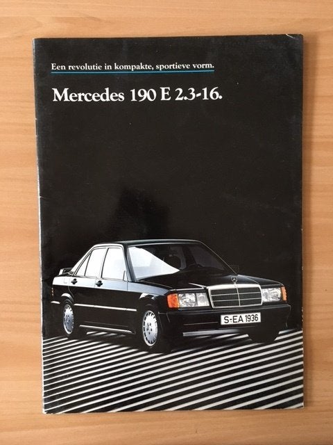 Mercedes 190 E 2.3-16      Brochure     1986      NL, Gelezen, Mercedes-Benz, Mercedes, Ophalen of Verzenden