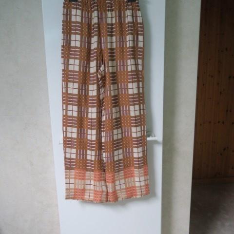 Broek bruin zijde elast. taille Antonelli mt 38-40 (it 44), Maat 38/40 (M), Bruin, Ophalen of Verzenden, Lang