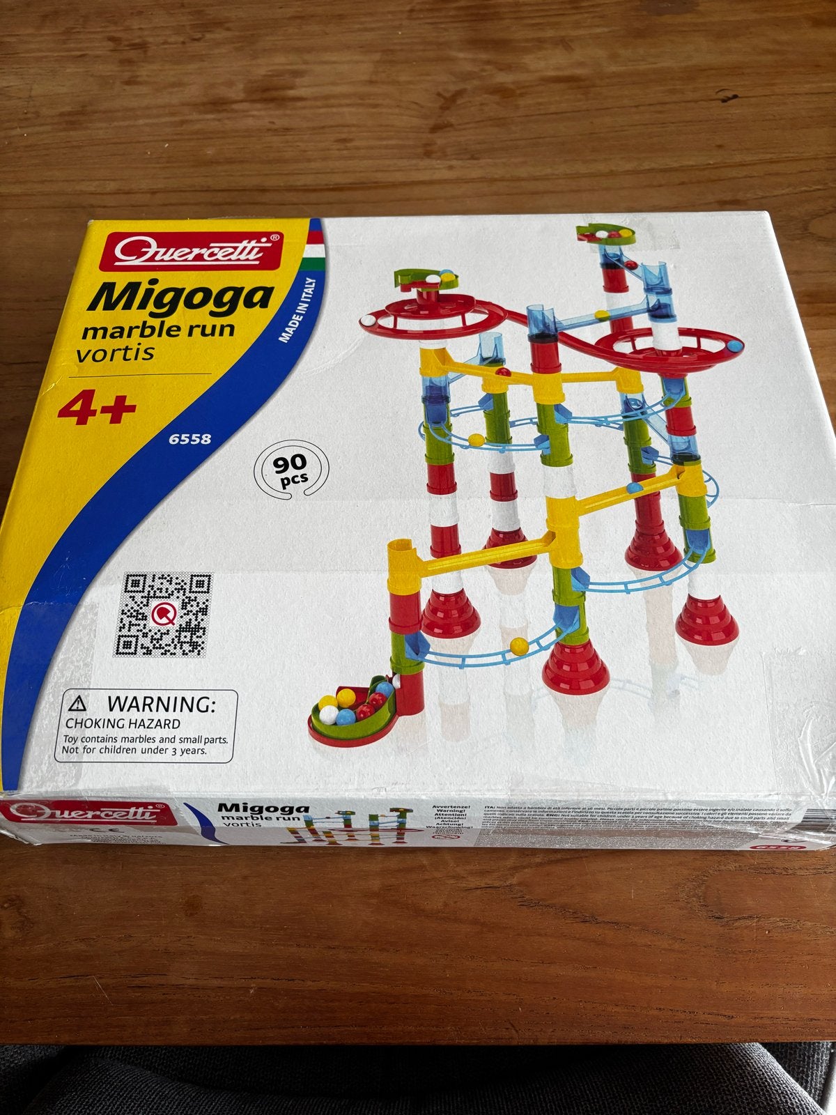 Quercetti Migoga Marble Run Vortis knikkerbaan (90 stuks), Ophalen of Verzenden, Gebruikt, Bouwen