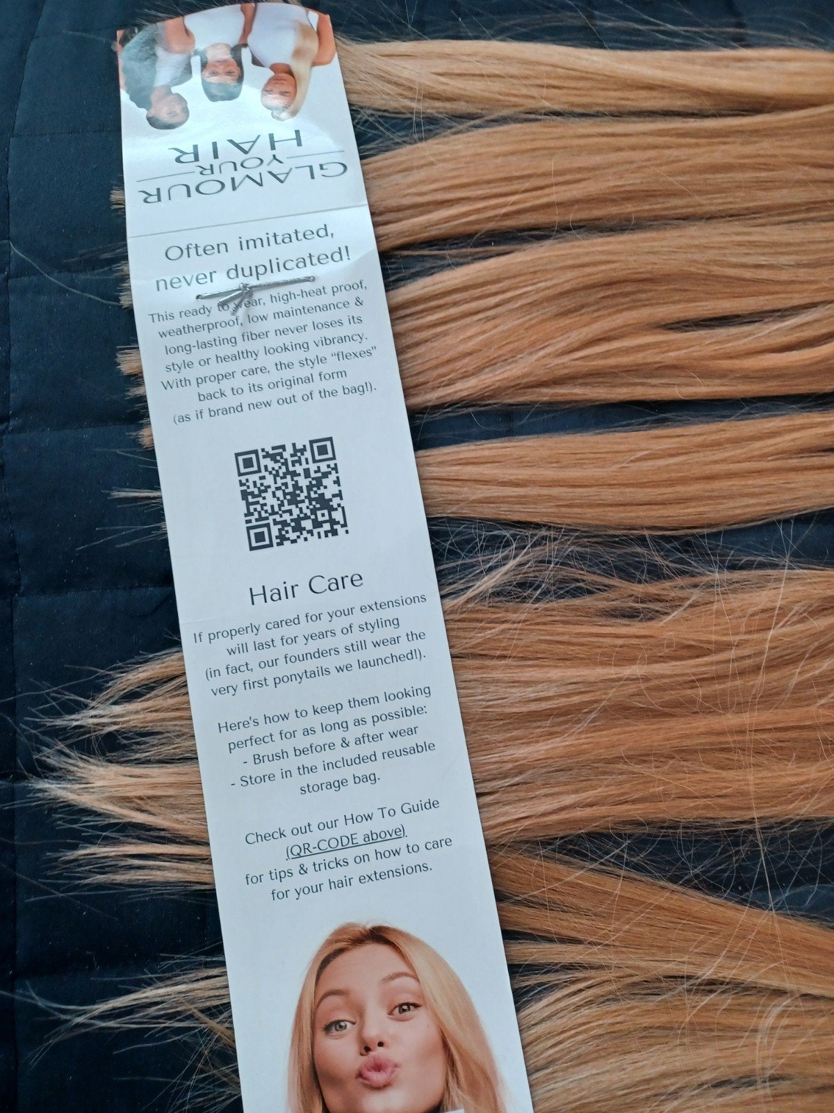 Glamour Your Hair Clip-in Extensions Caramel Blond, Ophalen of Verzenden, Nieuw