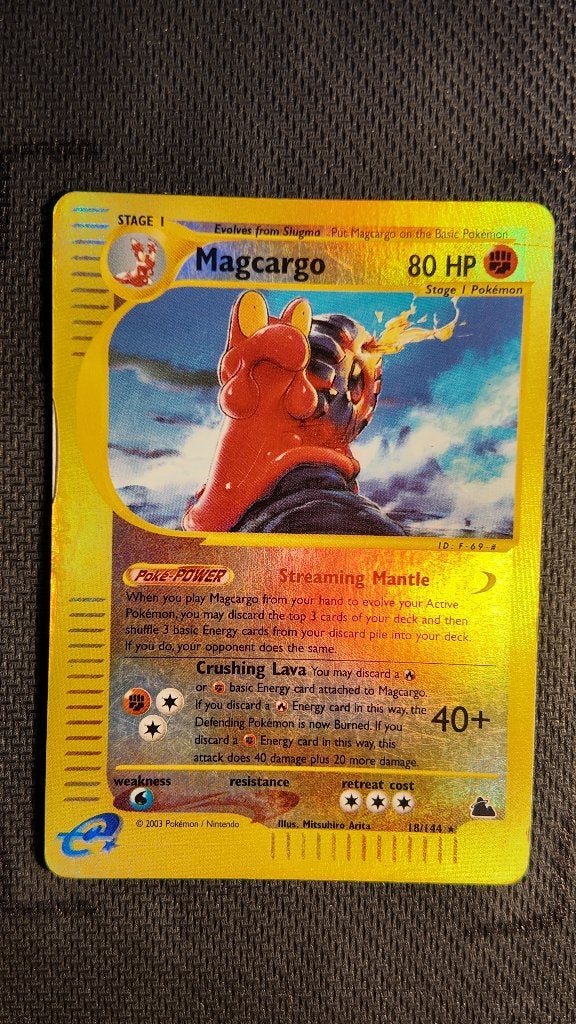 Magcargo 18 Skyridge | Pokemon kaart, Ophalen, Zo goed als nieuw, Losse kaart, Foil