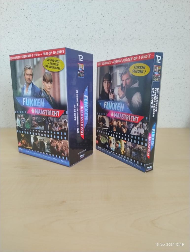 Flikken Maastricht Seizoen 1 t/m 7 + speelfilm De Overloper, Cd's en Dvd's, Dvd's | Nederlandstalig, Ophalen of Verzenden, Zo goed als nieuw