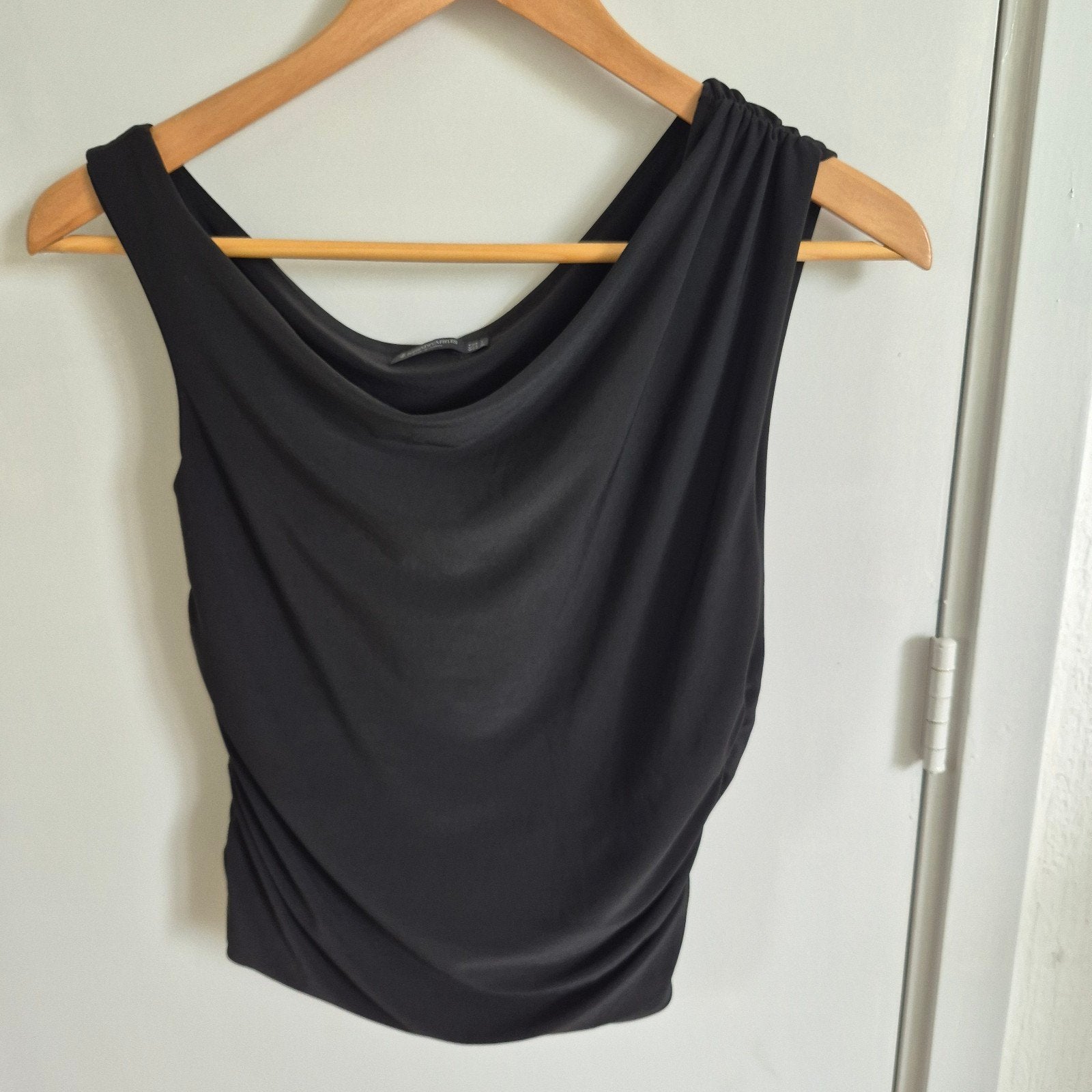 Stradivarius zwarte dames top, maat L, zo goed als nieuw, Zwart, Maat 42/44 (L), Ophalen of Verzenden, Zo goed als nieuw