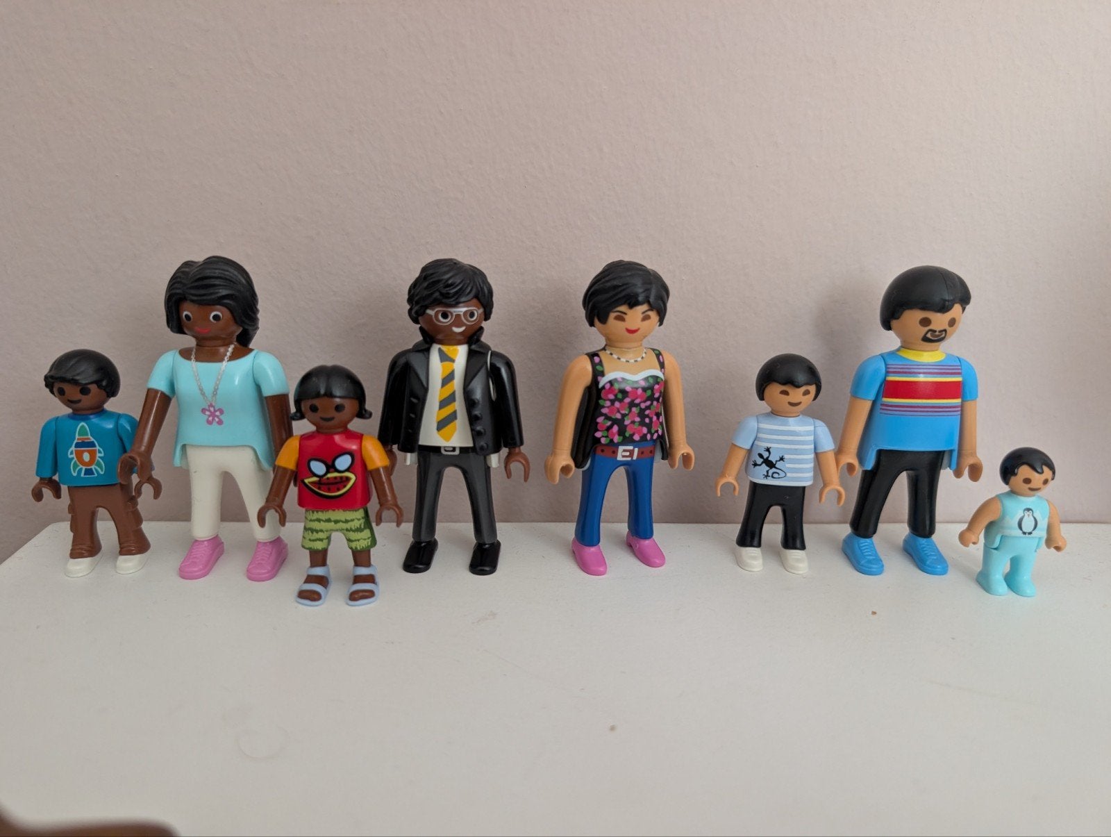 Playmobil getinte poppetjes, familie, gezin, Ophalen of Verzenden, Nieuw, Complete set, Overige typen