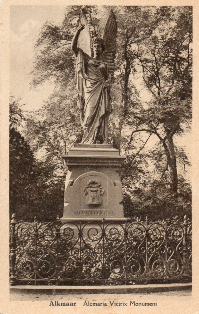 Alkmaar   Victorie Monument, Verzamelen, Ophalen of Verzenden, Voor 1920, Ongelopen, Noord-Holland