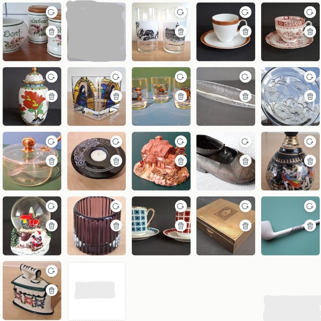 Diverse kleine vaasjes, potjes, porselein, glas en meer..., Ophalen, Zo goed als nieuw
