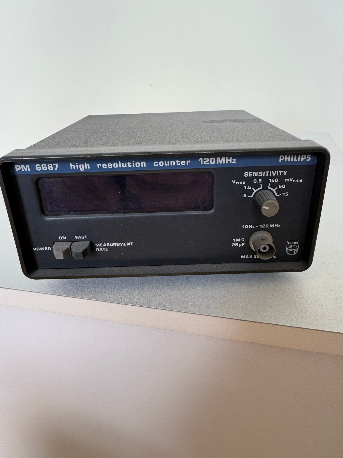 Philips PM 6667 High Resolution Counter 120MHz, Ophalen of Verzenden, Gebruikt, Overige meters