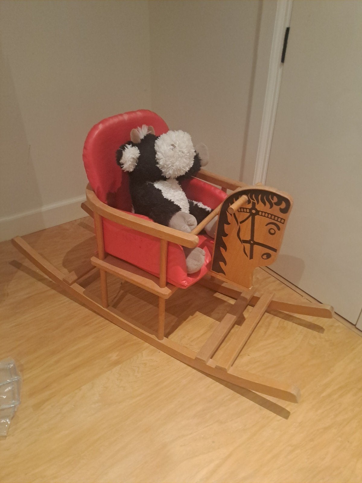 Vintage houten schommelstoel voor kinderen, Ophalen of Verzenden, Gebruikt, Jongen of Meisje