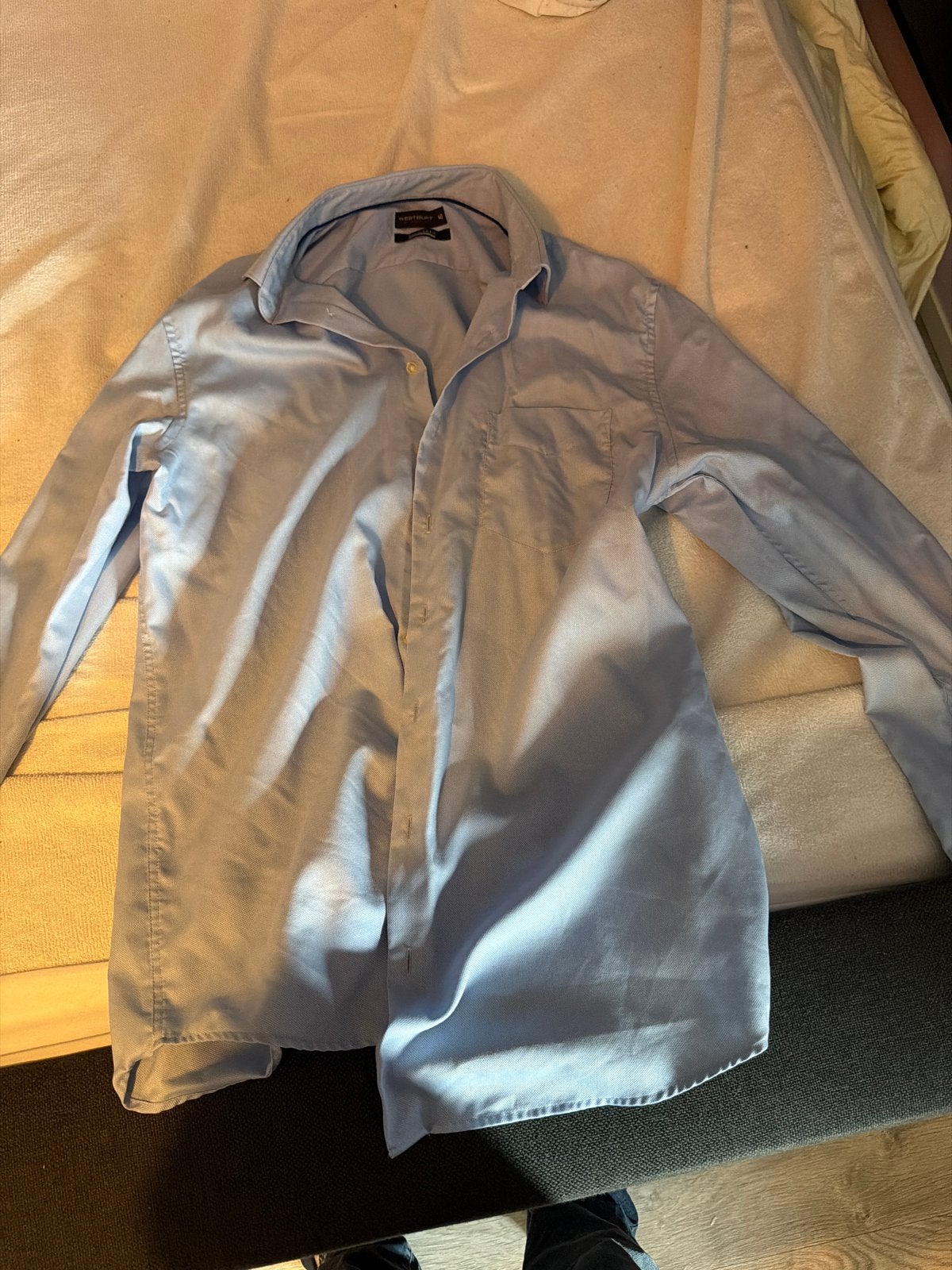 Westbury Regular Fit overhemd - Halswijdte 40 (M), Ophalen, Zo goed als nieuw, Blauw, Halswijdte 39/40 (M)