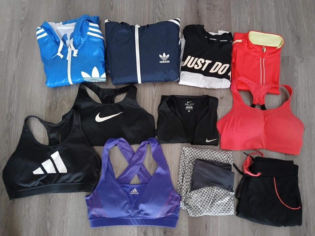 Hardloop fitness pakket Nike Adidas M/L., Nike, Adidas, Hardlopen of Fietsen, Gedragen, Ophalen
