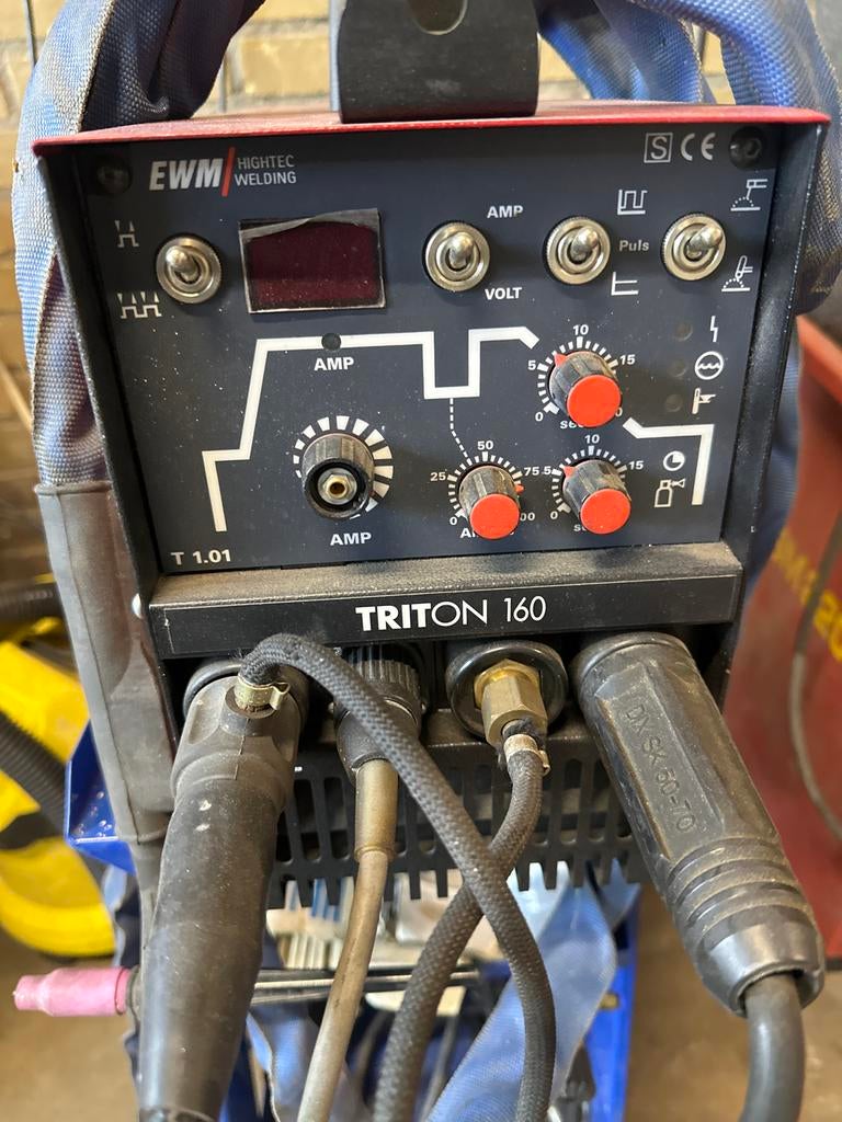 EWM Triton 160 DC lasapparaat, Ophalen, Gebruikt, 150 tot 250 ampère, Tig