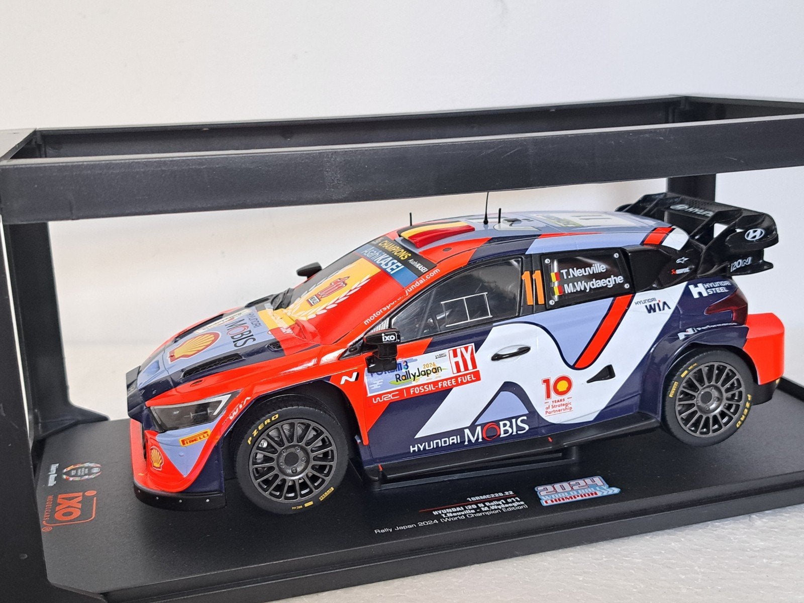 Hyundai I20 WRC Japan WK 2024 Neuville 1/18 IXO NIEUW, Ophalen of Verzenden, Nieuw, Auto, Overige merken