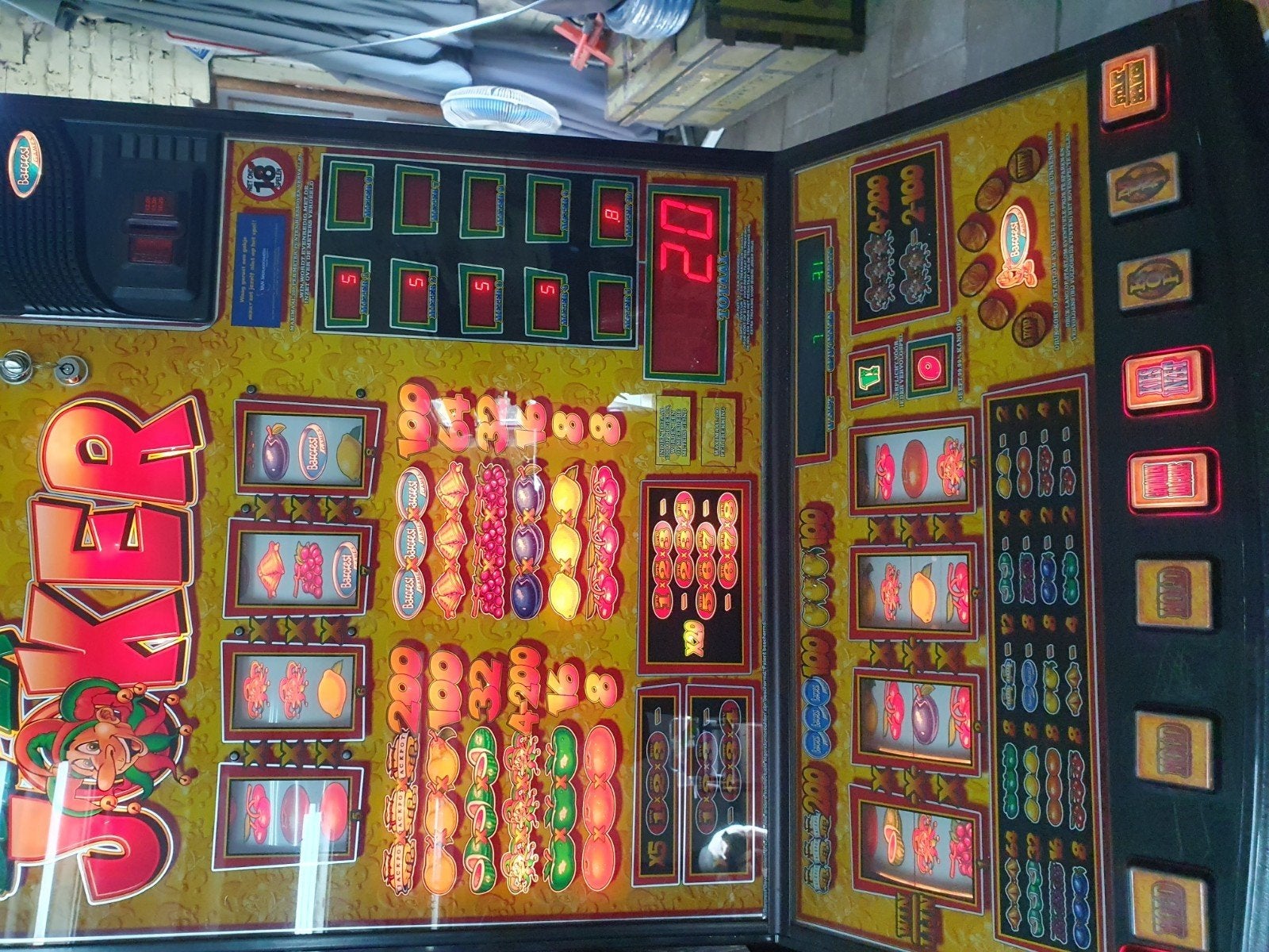 Super Joker 1000 gokkast - goedspelend, euro-uitbetaling, Euro, Ophalen of Verzenden, Gebruikt, Met sleutels