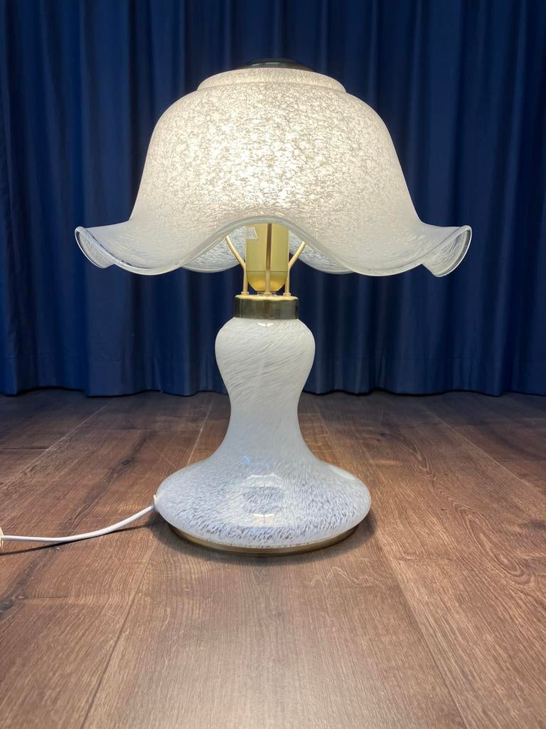 Doria Leuchten Murano bubbelglas tafellamp., Ophalen of Verzenden, Gebruikt