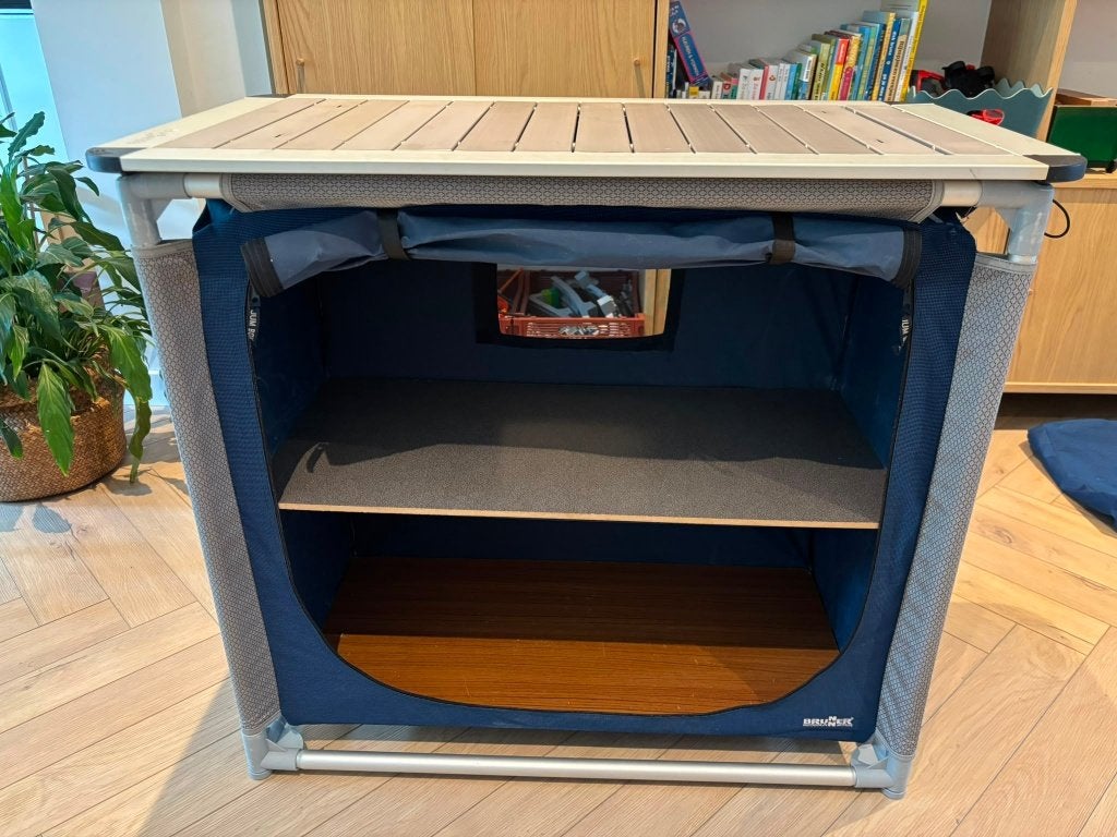Brunner opvouwbare campingkast met werkblad, Ophalen, Gebruikt, Campingkast