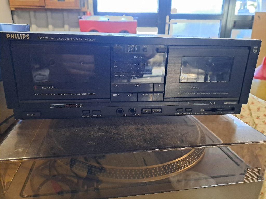 Garage opruiming: CD-speler + Cassette dek + Tuner, Audio, Tv en Foto, Cassettedecks, Ophalen, Dubbel, Overige merken