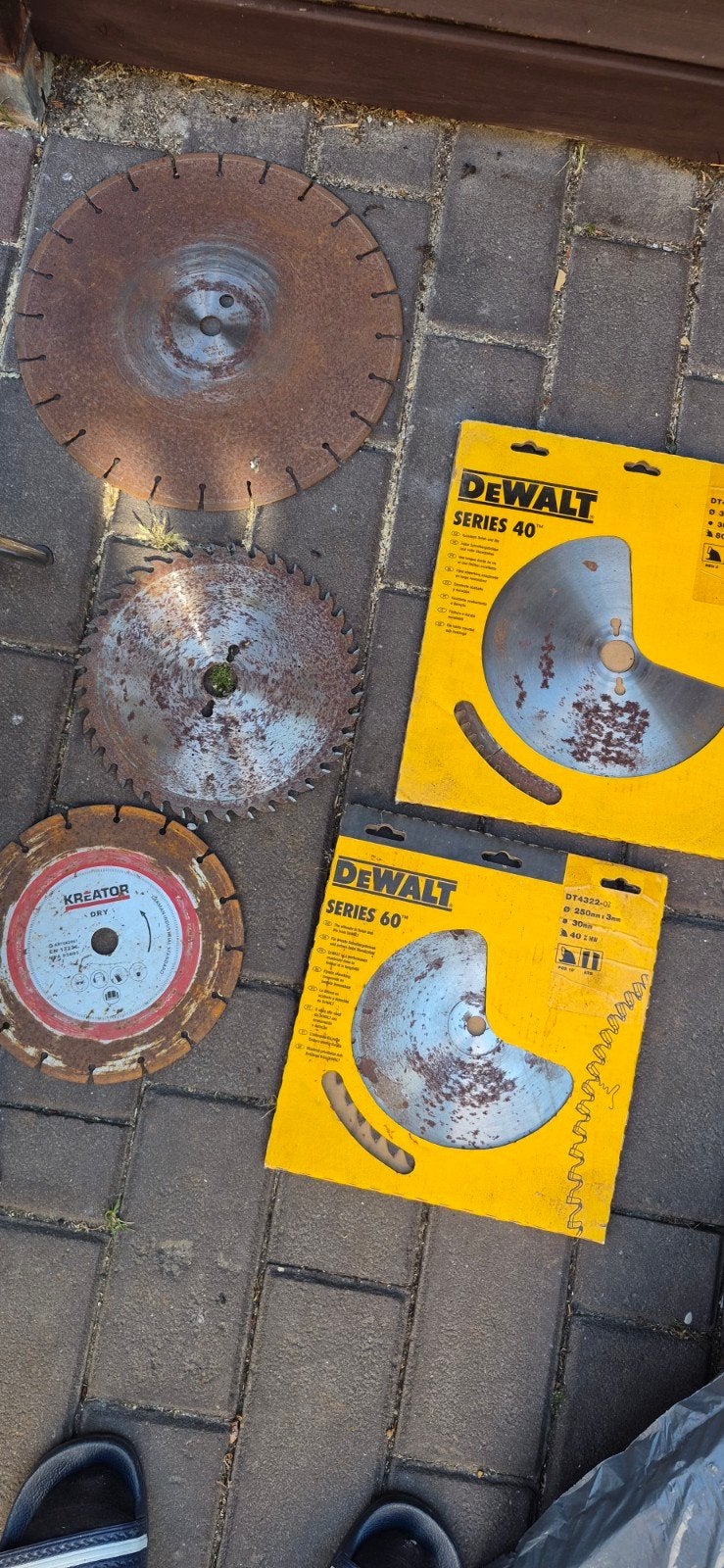 Zaagbladen voor zaagtafel of afkortzaag - Diverse types, Ophalen, Gebruikt, Overige typen, DeWalt, Kreator