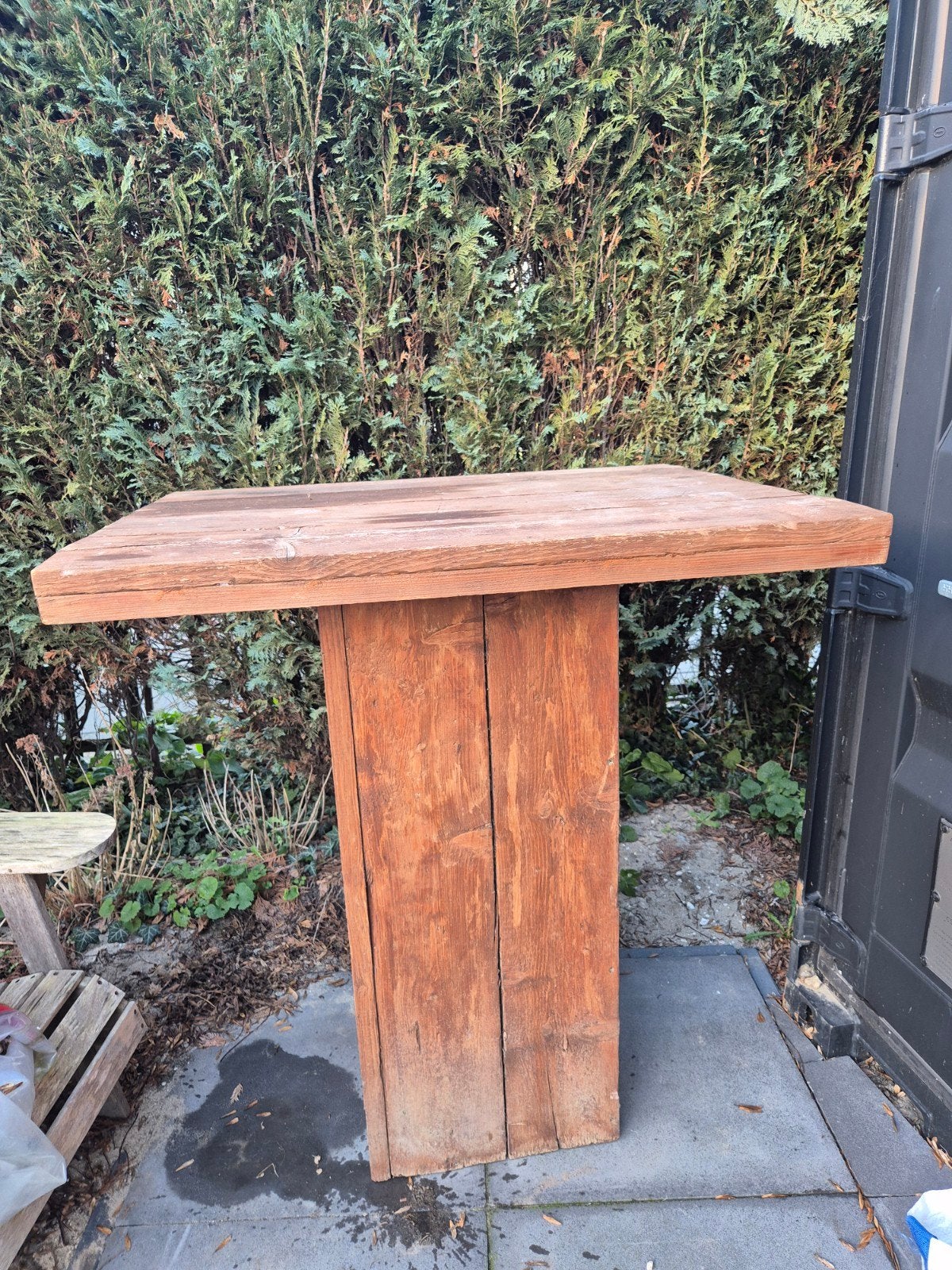 houten statafel, Ophalen, Rond, Hout