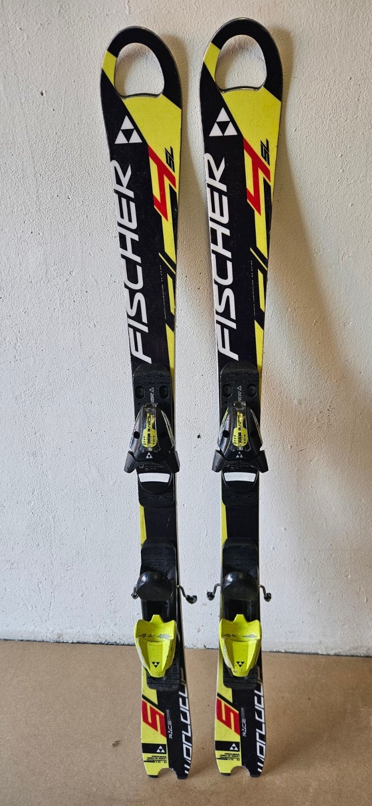 ZGAN Fischer RC4 Worldcup SL Junior 120cm gewaxt geslepe(22), Sport en Fitness, Fischer, 100 tot 140 cm, Ophalen of Verzenden