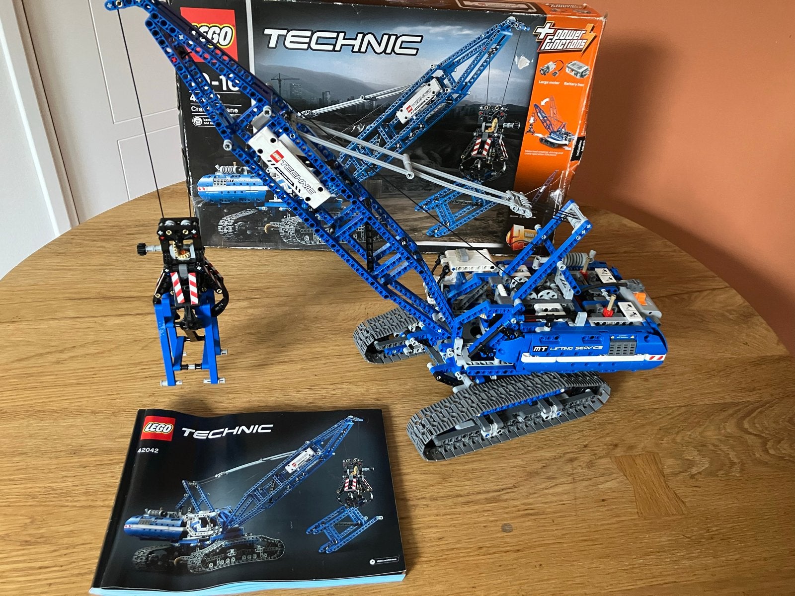 Lego Technic 42042 Rupsbandkraan met instructie en doos, Ophalen of Verzenden, Gebruikt