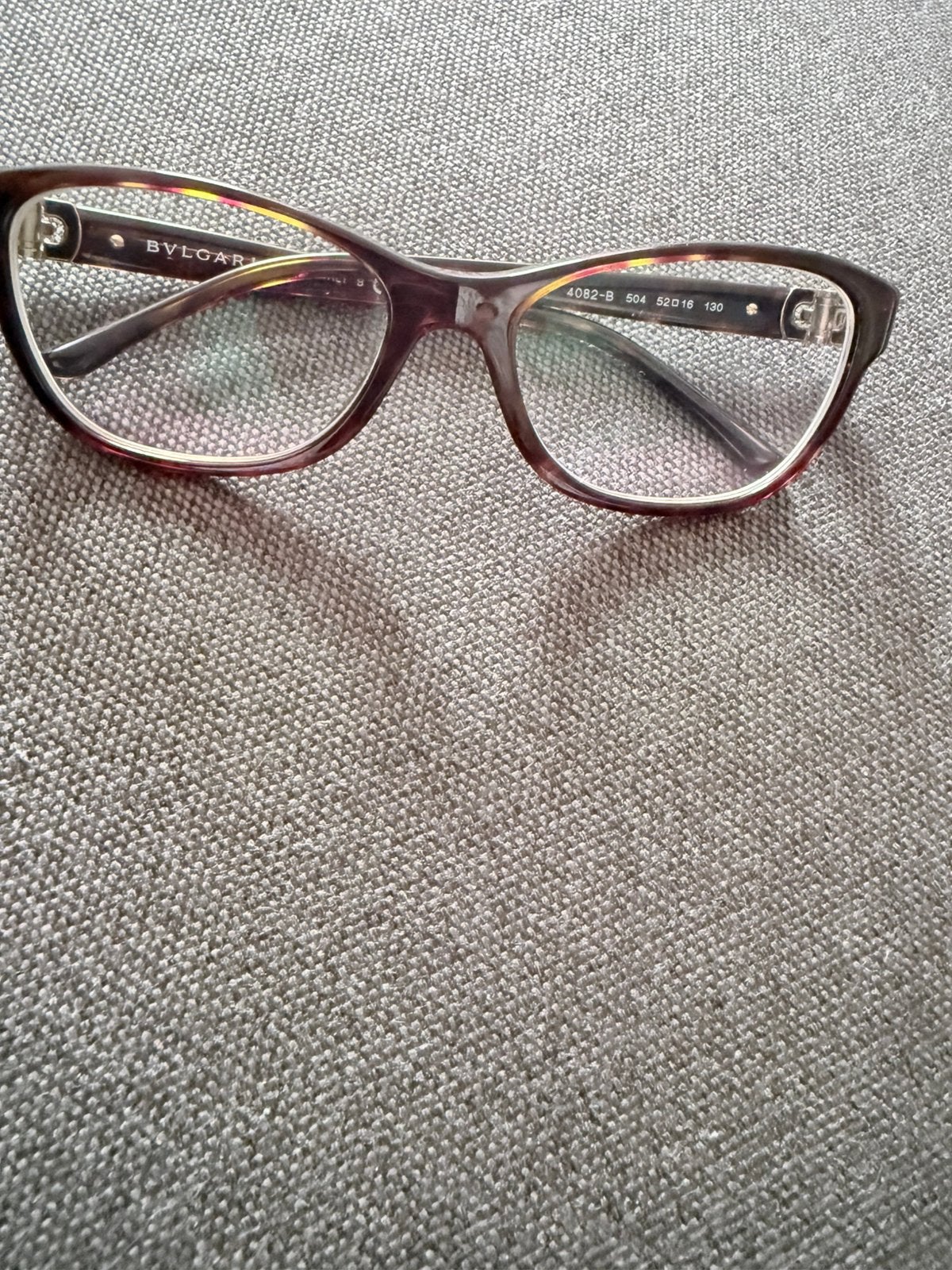 BVLGARI 4082-B 504 Damesbril - Tortoise - Made in Italy, Ophalen of Verzenden, Zo goed als nieuw, Bruin, Ray-Ban