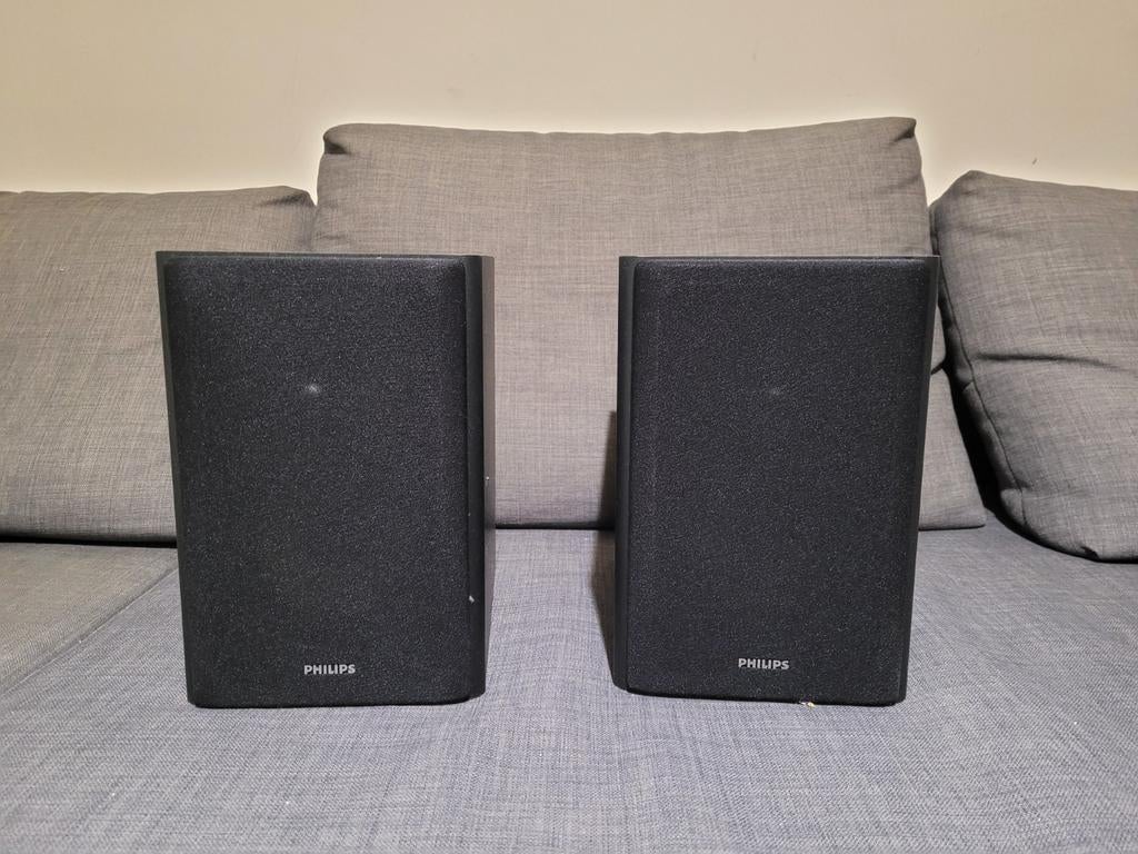 Philips Micro Music System BTD7170/BTB7150 Speakers, Audio, Tv en Foto, Luidsprekers, Gebruikt, Front, Rear of Stereo speakers