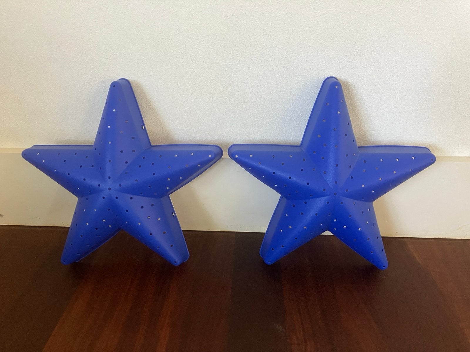 2x IKEA Smila Stjärna wandlampen - blauwe sterren, Kunststof, IKEA, Ophalen of Verzenden, Wandlamp