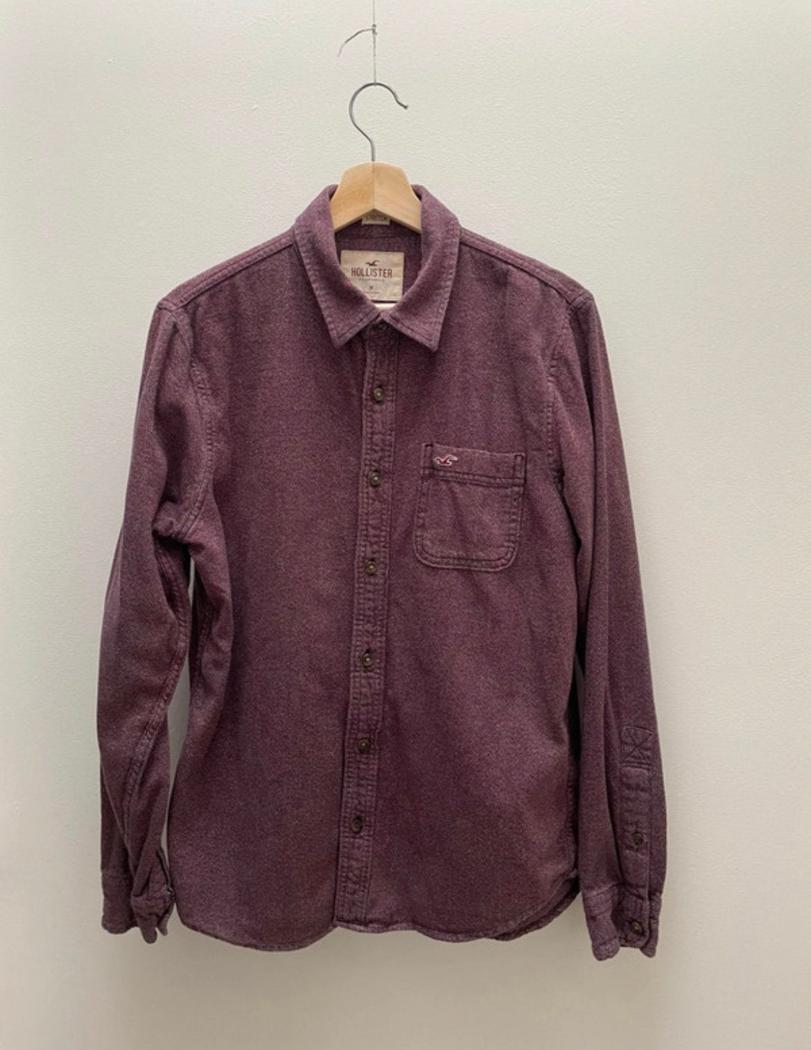Overhemd Hollister, Kleding | Heren, Ophalen of Verzenden, Zo goed als nieuw, Rood, Halswijdte 39/40 (M)