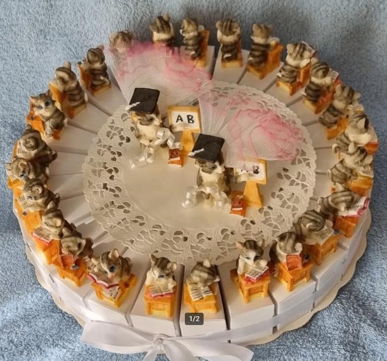 geboorte bedankjes, taart van 25 stukken, Ophalen of Verzenden, Nieuw