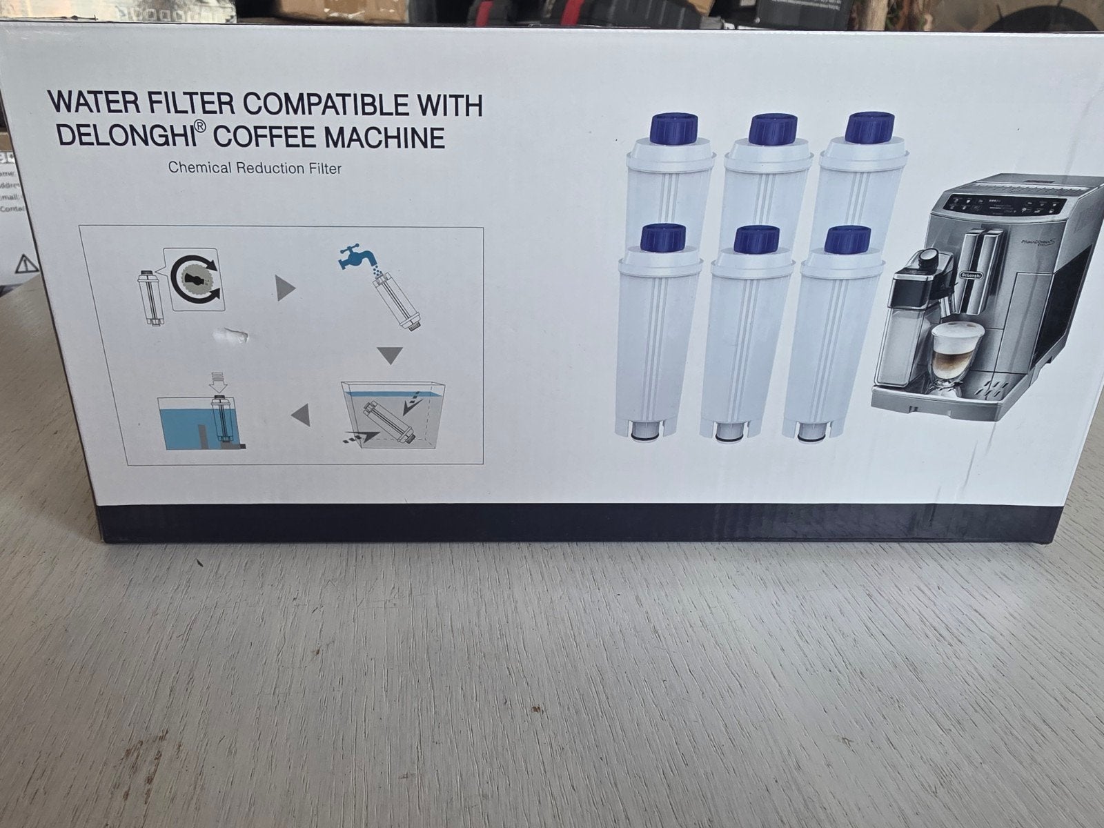 Waterfilter compatibel met DeLonghi koffiemachines (6 stuks), Ophalen of Verzenden, Waterfilter, Overige merken, De'Longhi