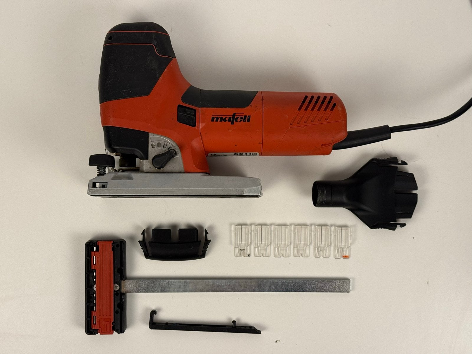 Mafell P1 CC decoupeerzaag 900W – met accessoires, Gebruikt, 600 tot 1200 watt, Ophalen of Verzenden, Decoupeerzaag