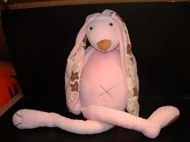 HAPPY HORSE KONIJN RABBIT PINK SNIFFLE NR3 VELOURS ROZE, Kinderen en Baby's, Speelgoed | Knuffels en Pluche, Overige karakters
