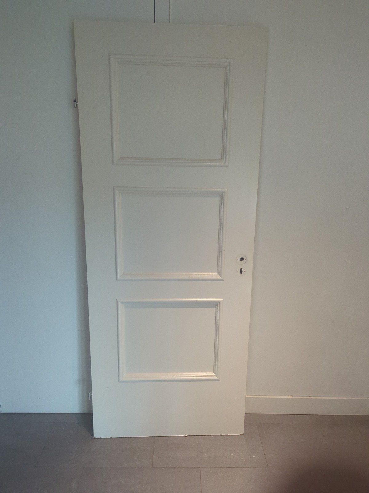 Massieve linksdraaiende opdekdeur 210x85 cm, Ophalen, Gebruikt, 80 tot 100 cm, Binnendeur
