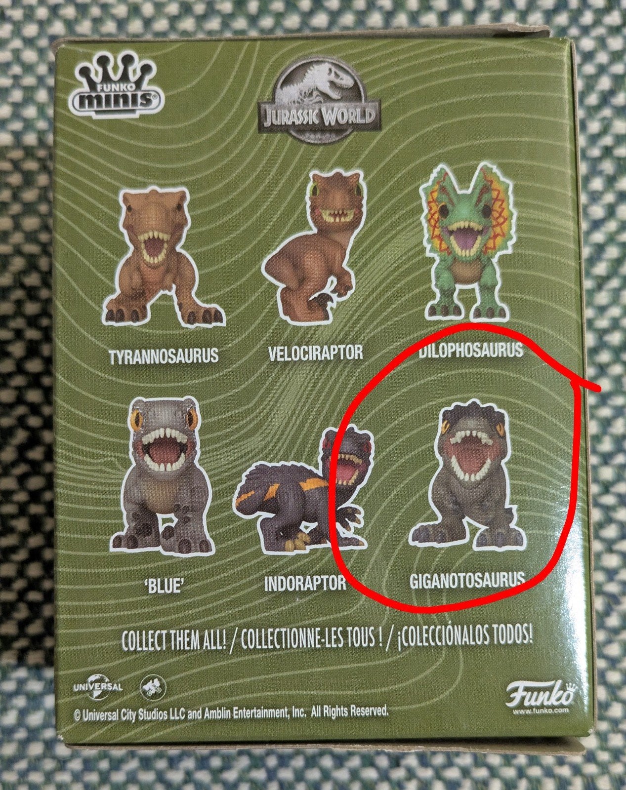 GEZOCHT: Jurassic World Funko Mini Giganotosaurus, Ophalen of Verzenden, Nieuw, Film, Actiefiguur of Pop