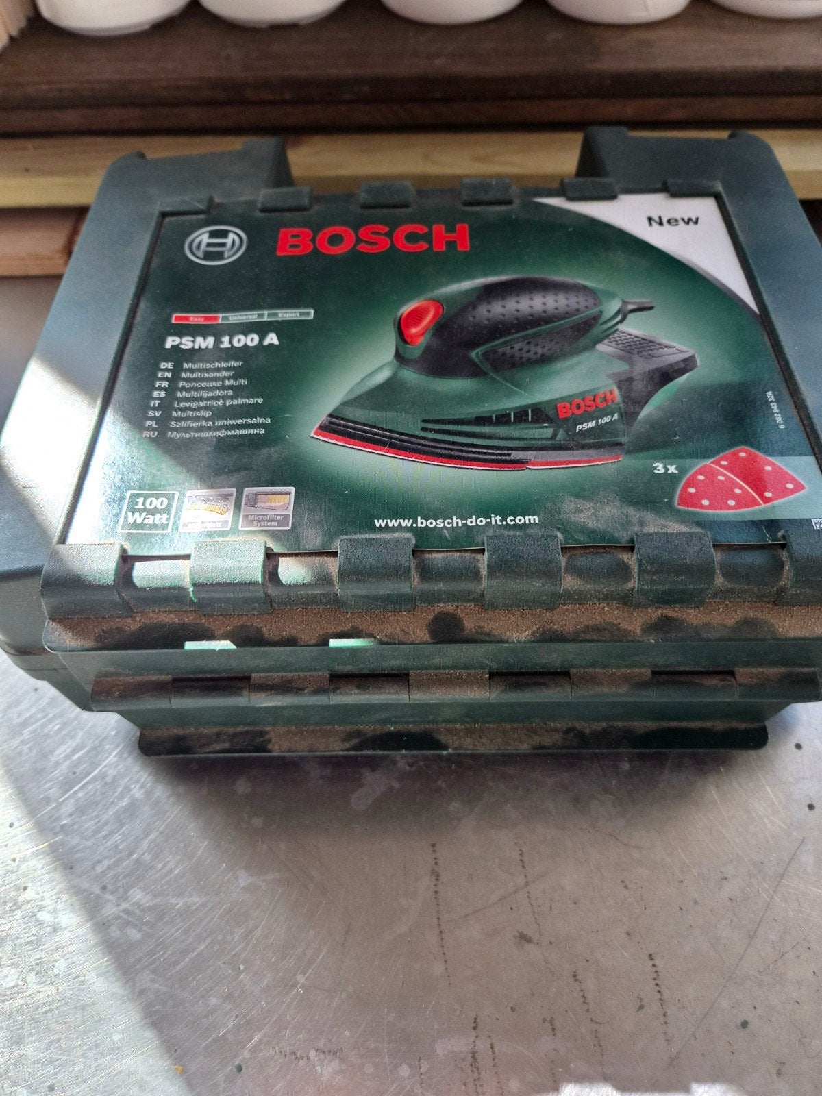Bosch PSM 100 A Multischuurmachine met Koffer, Doe-het-zelf en Verbouw, Gereedschap | Schuurmachines, Ophalen of Verzenden