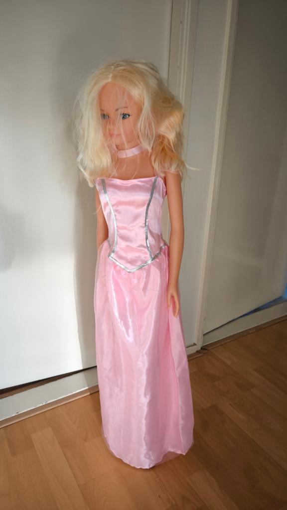 Princess pop XXL blonde meisje 105 cm groot in nette staat, Ophalen, Zo goed als nieuw