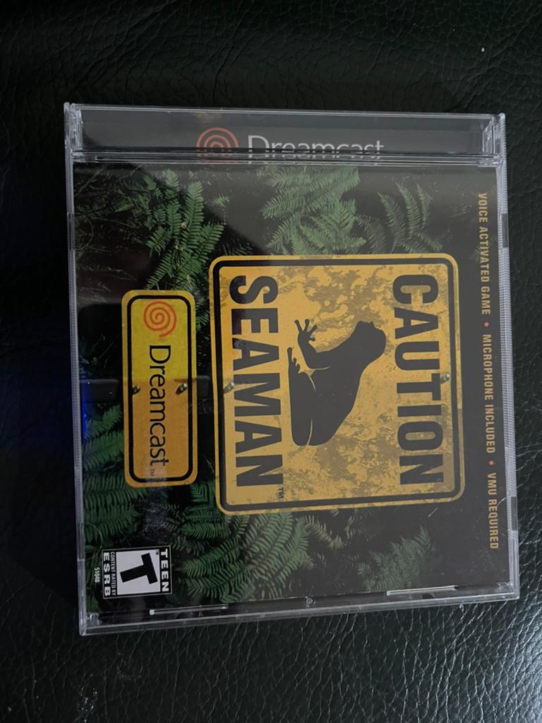 Caution Seaman CIB Microphone included, Spelcomputers en Games, Games | Sega, Zo goed als nieuw, Mega Drive, Muziek, 1 speler