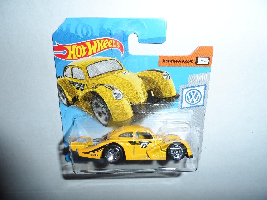 Hot Wheels - Volkswagen Käfer Racer Mooneyes (geel) 1:64, Ophalen of Verzenden, Nieuw, Auto