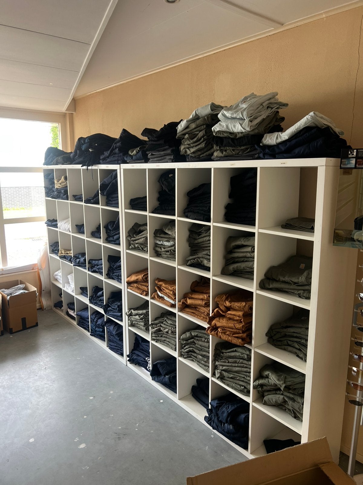 Grote partij Carhartt Broeken (337 stuks)  BIEDEN!, Overige kleuren, Vintagie, Haulerwijk, Nieuw