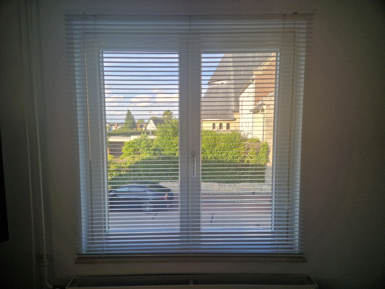 Witte jaloezieën, Huis en Inrichting, Ophalen, Jaloezie, 120 cm, Gebruikt