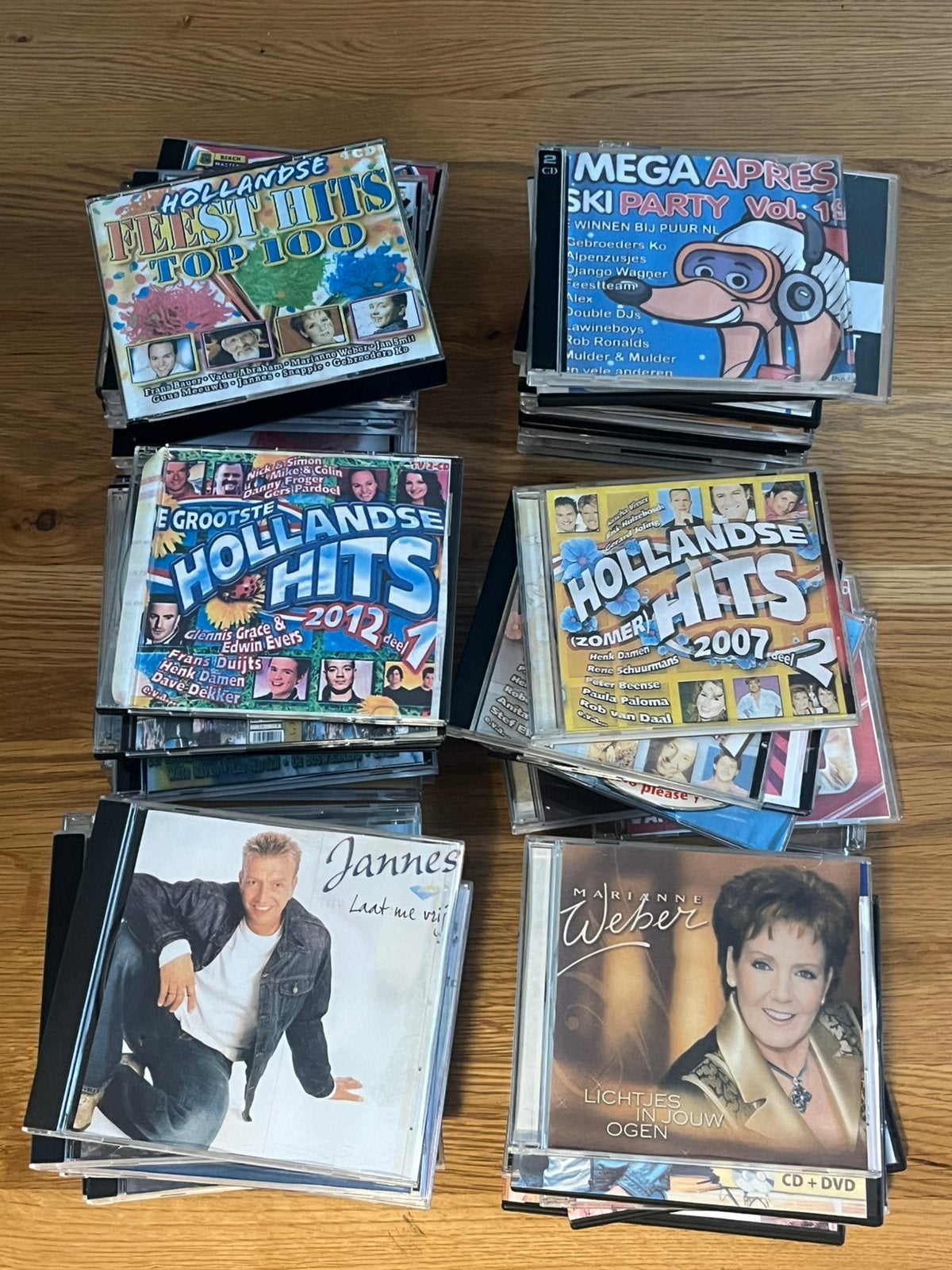 Partij professioneel gebrande Nederlandstalige dubbel/cd’s., Verzenden, Zo goed als nieuw, Levenslied of Smartlap